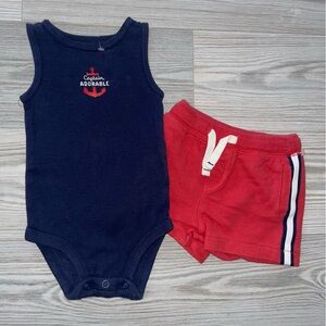 Baby Boys Two-Piece Summer Outfit Size 6 Months
